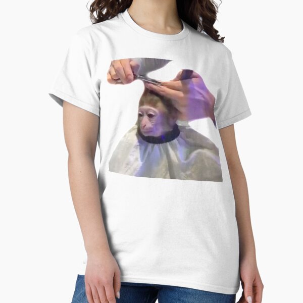 Item preview, Monkey Getting A Haircut - Monkey Monke Haircut designed and sold by bubbliorno.