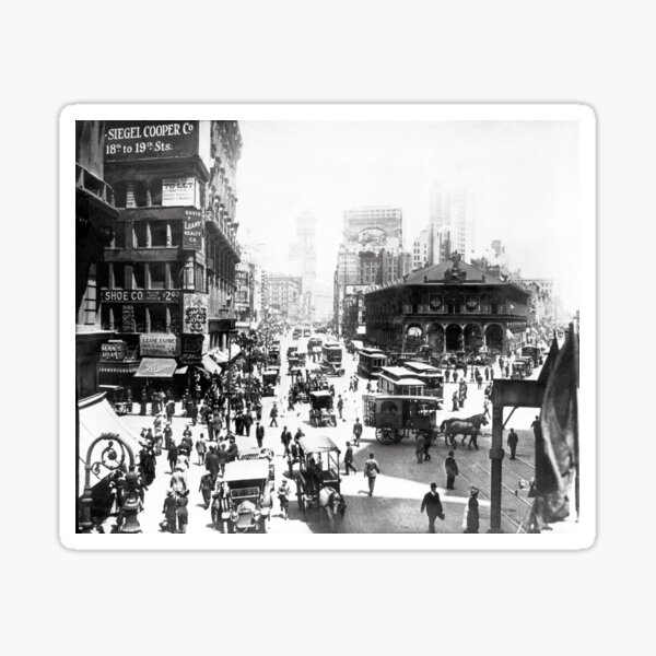 1905 Herald Square New York City Sticker For Sale By Retrophotoworks Redbubble