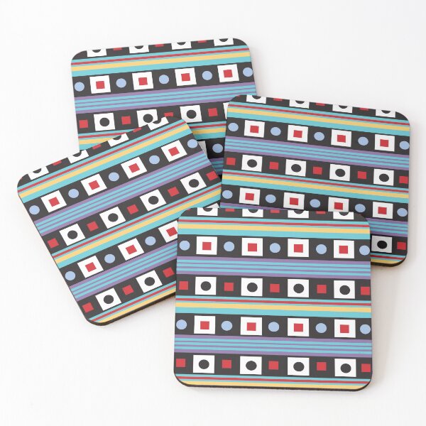 Artikelvorschau, Bunte Linien Quadrate und Kreise entworfen und verkauft von Wink17.