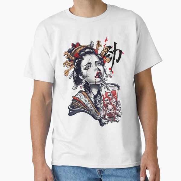 Item preview, Japanese Geisha Girl Vaporwave Cyberpunk Popart Urban Style designed and sold by OWLvision33.