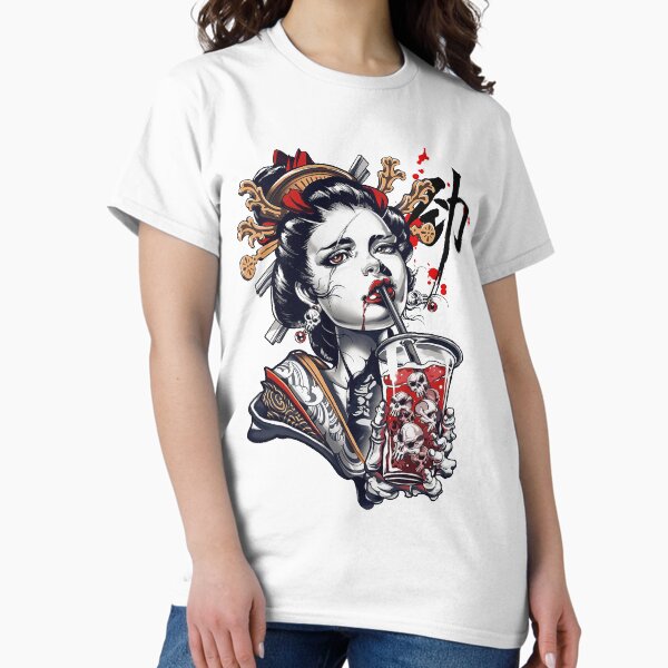 Aperçu de l'œuvre Japonais Geisha Girl Vaporwave Cyberpunk Popart Style Urbain créée et vendue par OWLvision33.