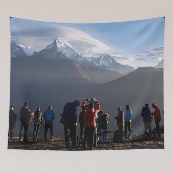 Item preview, Poon Hill tourists watching Annapurna sunrise designed and sold by PeteMellows.