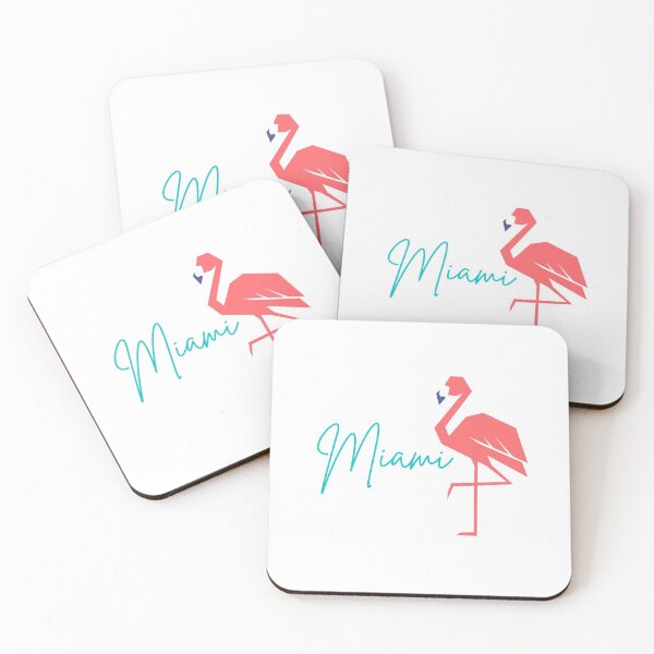 Item preview, Miami Flamingo Blue - South Florida - Miami - Florida - Flamingo designed and sold by Ausome  Behavior.