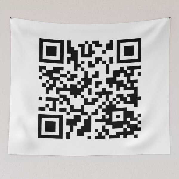 Aperçu de l'œuvre Rickroll QR Code - Ne vous abandonnera jamais créée et vendue par nochillaly.