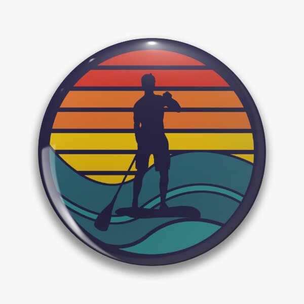 Item preview, Stand Up Paddle Board - SUP - Retro Waves designed and sold by HeatherPore.