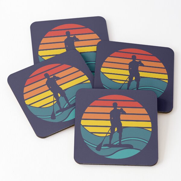 Item preview, Stand Up Paddle Board - SUP - Retro Waves designed and sold by HeatherPore.
