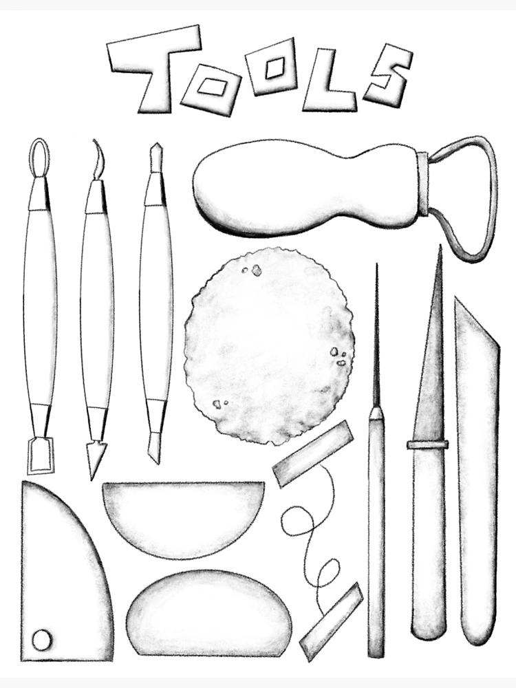 Tools Print Poster — Echeri Ceramics