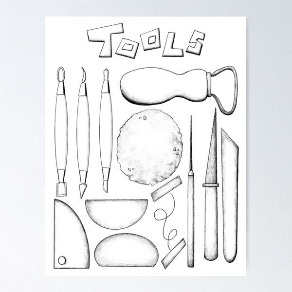 Ceramic Tools Poster for Sale by alexolson96