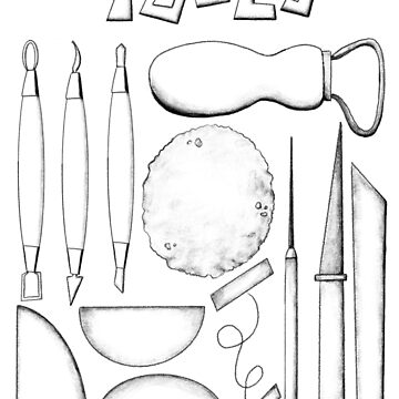 Ceramic Tools Art Print for Sale by alexolson96