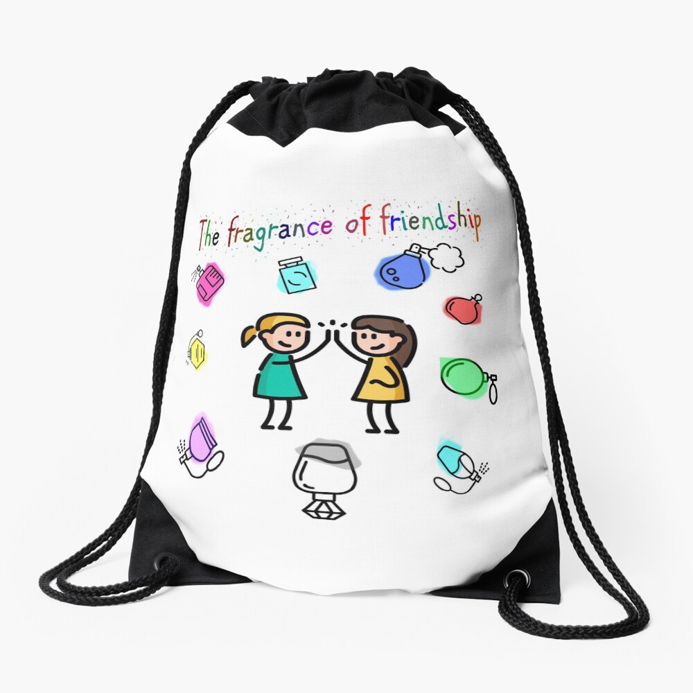 The fragrance of friendship Drawstring Bag