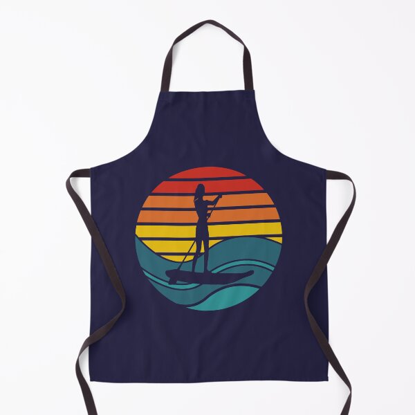 Item preview, Woman Stand Up Paddle Board - SUP - Retro Wave designed and sold by HeatherPore.