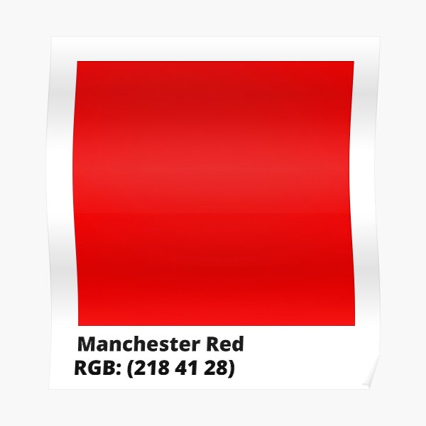 "Manchester Red RGB" Poster by Yayatachdiyat0 Redbubble