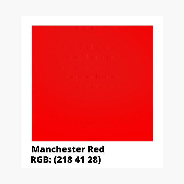 "Manchester Red RGB" Photographic Print by Yayatachdiyat0 Redbubble