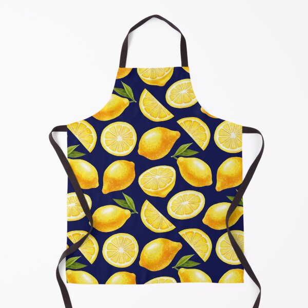 Aperçu de l'œuvre Motif Citron Jaune Marine créée et vendue par CloudDesignShop.
