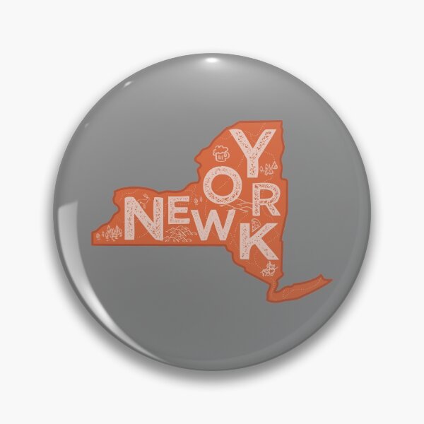 Artikelvorschau, New York Map Typography Red entworfen und verkauft von HelloGentry.