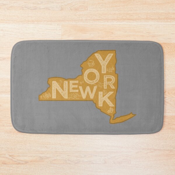Item preview, New York Map Typography Brown designed and sold by HelloGentry.
