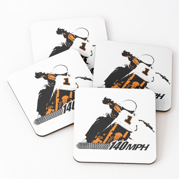 Flat Track Racing Coasters (Set of 4)