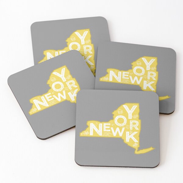 Item preview, New York Map Typography Gold designed and sold by HelloGentry.