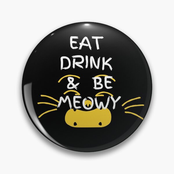 Aperçu de l'œuvre Mange, bois et sois miaou créée et vendue par Arlooz Tees.