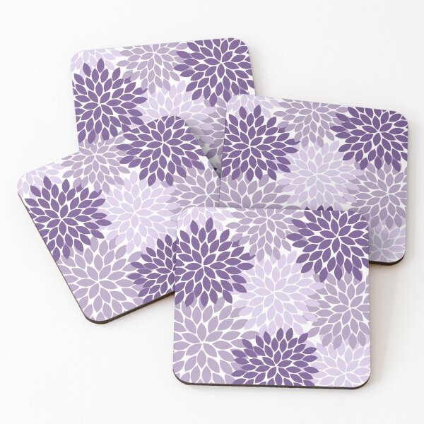 Item preview, Purple Flower Burst, Flower Petals, Lavender Lilac Floral Pattern designed and sold by CloudDesignShop.