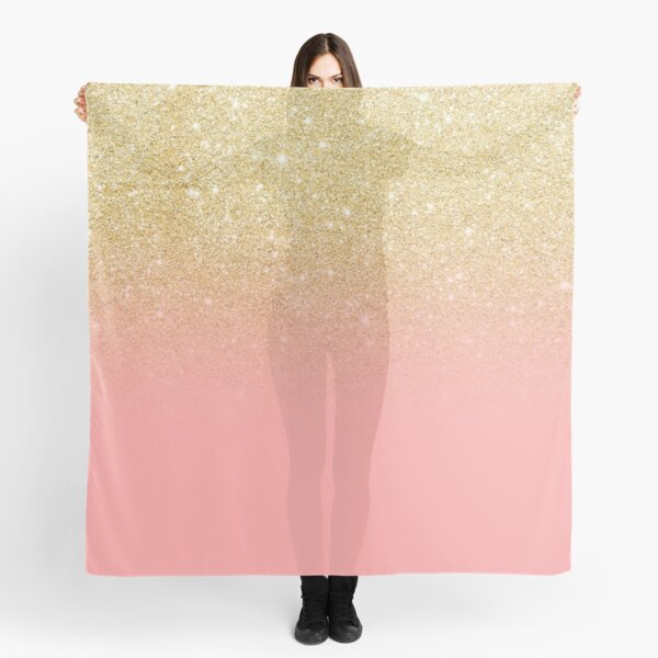 Item preview, Modern faux gold glitter ombre pink block chic pattern designed and sold by GirlyTrend.