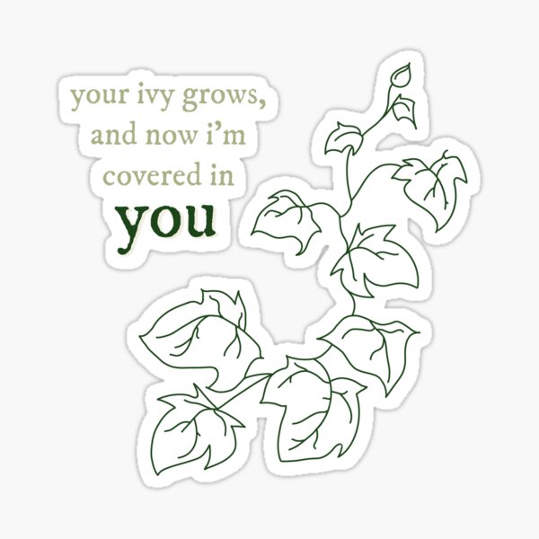 Leaf Arm Ivy Sticker Beautiful And Refined Glossy Evermore