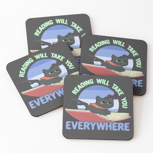 Item preview, Reading Will Take You Everywhere - Black Cat designed and sold by Chubuter.