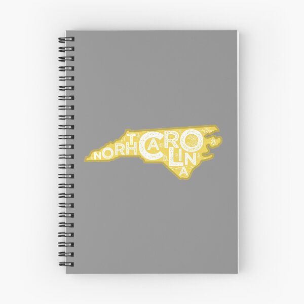 Item preview, North Carolina Map Typography Gold designed and sold by HelloGentry.