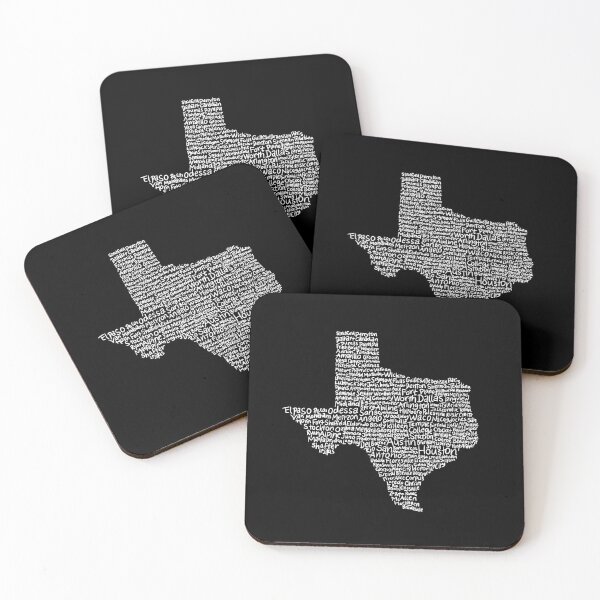 Item preview, Texas Handwritten Map of State & Cities designed and sold by NumeralV.