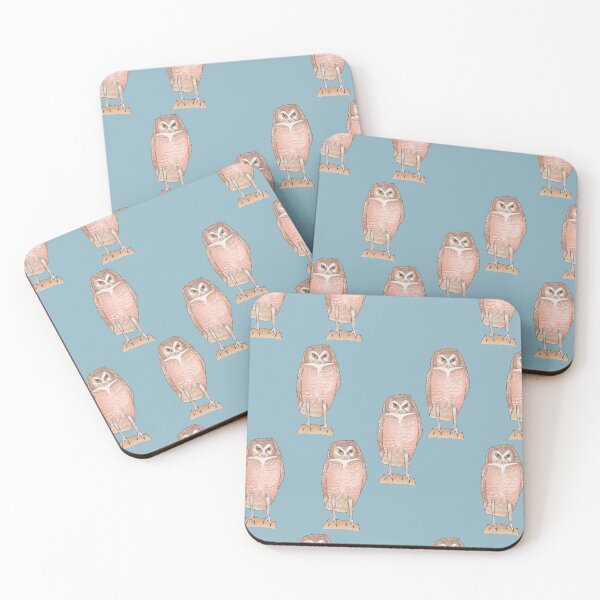 Item preview, Burrowing Owl bird art pattern designed and sold by TheWaterBirds.