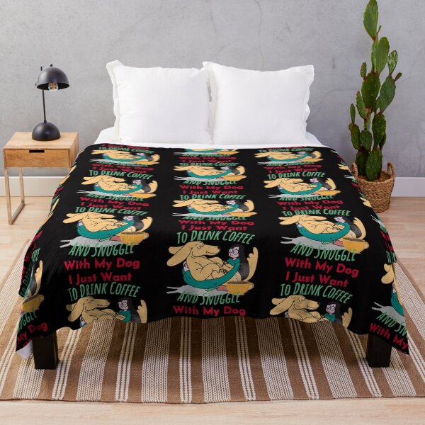 Item preview, I Just Want To Drink Coffee And Snuggle With My Dog designed and sold by StephenMollie.