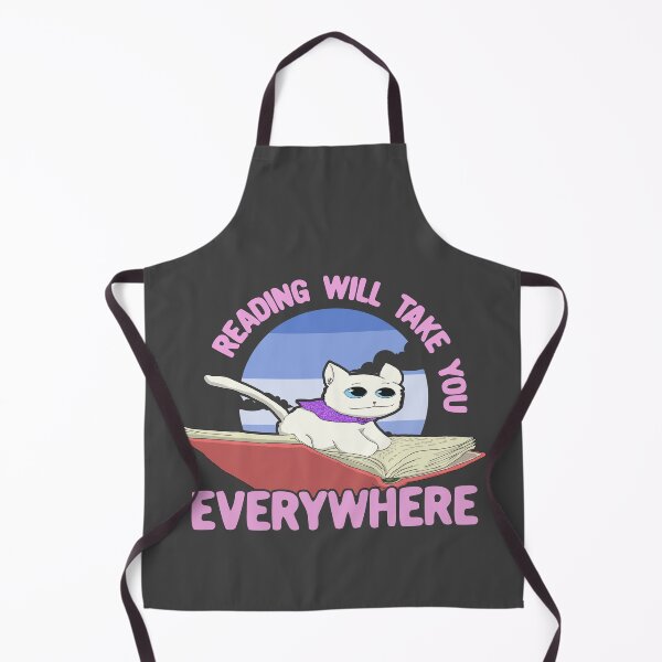 Item preview, Reading Will Take You Everywhere - White Cat designed and sold by Chubuter.