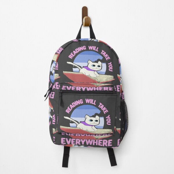 Item preview, Reading Will Take You Everywhere - White Cat designed and sold by Chubuter.