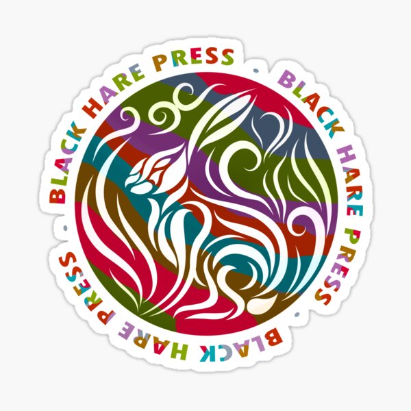 Black Hare Press Coloured Logo Sticker