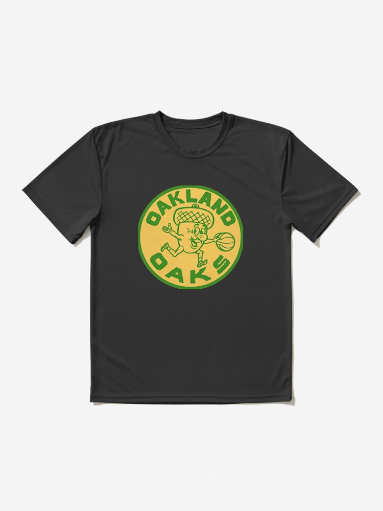 Oakland Oaks Vintage Basketball Logo ABA Active T-Shirt