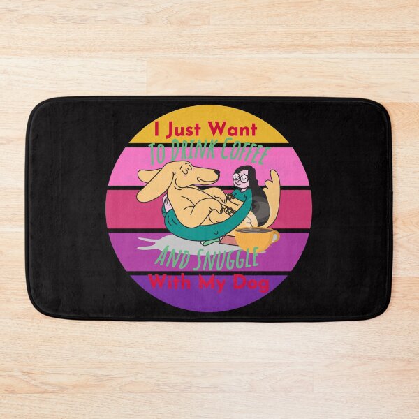 Item preview, I Just Want To Drink Coffee And Snuggle With My Dog designed and sold by StephenMollie.