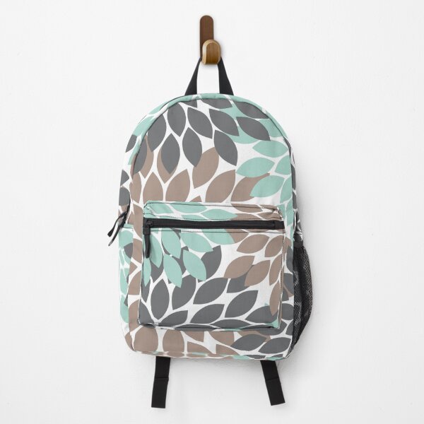 Artikelvorschau, Blütenblätter Blütenblätter Aqua Brown Charcoal Grey entworfen und verkauft von CloudDesignShop.