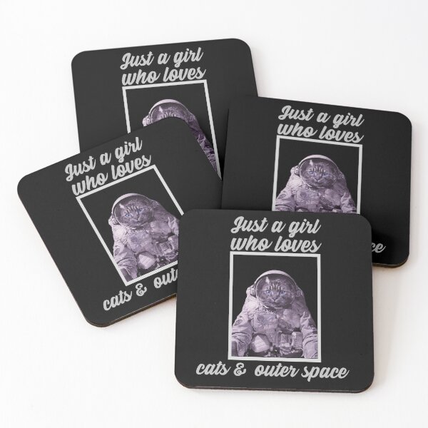 Item preview, Just A Girl Who Loves Cats & Outer Space designed and sold by alancrapopod.
