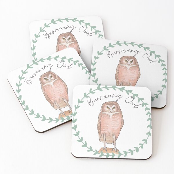 Item preview, Burrowing Owl bird species logo designed and sold by TheWaterBirds.
