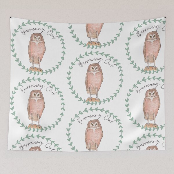 Item preview, Burrowing Owl bird species logo designed and sold by TheWaterBirds.