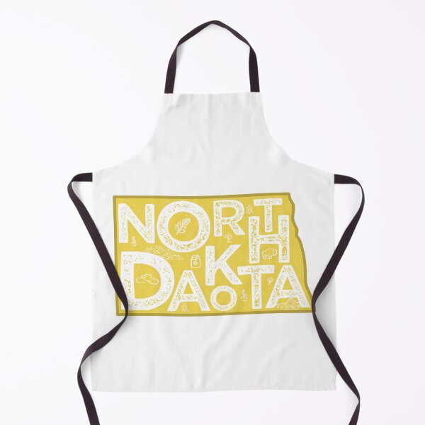 Item preview, North Dakota Map Typography Gold designed and sold by HelloGentry.