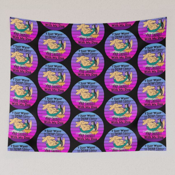 Item preview, I Just Want To Drink Coffee And Snuggle With My Dog designed and sold by StephenMollie.