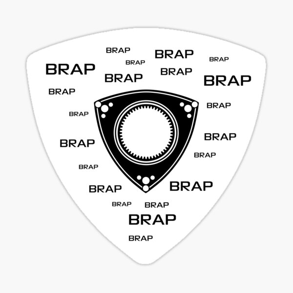 Brap Brap Rotor Sticker Car Parts & Accessories Electronics ...