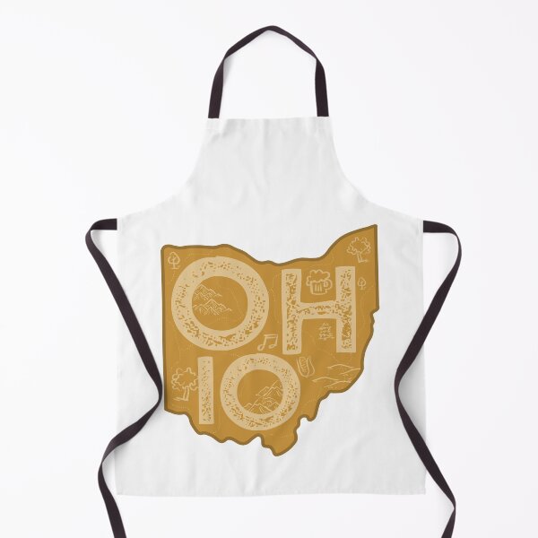 Item preview, Ohio Map Typography Brown designed and sold by HelloGentry.