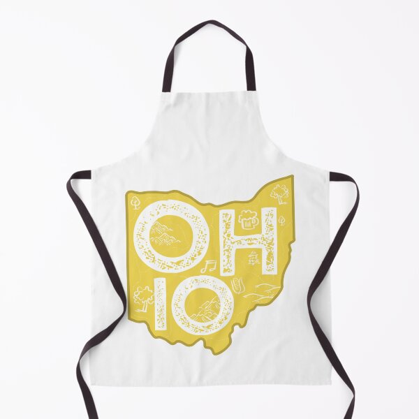 Item preview, Ohio Map Typography Gold designed and sold by HelloGentry.