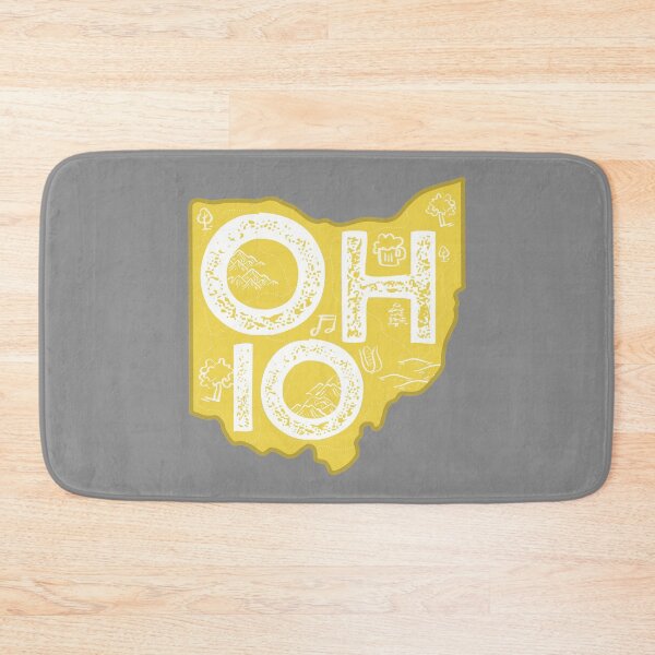 Item preview, Ohio Map Typography Gold designed and sold by HelloGentry.