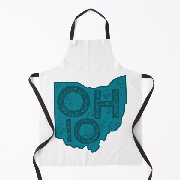 Item preview, Ohio Map Typography Navy designed and sold by HelloGentry.