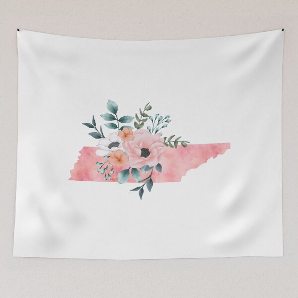Item preview, Watercolor Floral Tennessee designed and sold by randrgiftshop.
