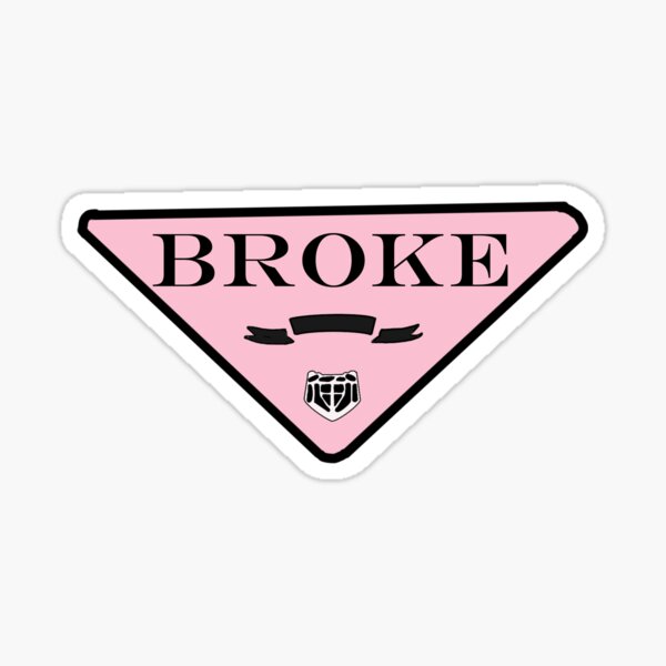 Broke Logo Sticker