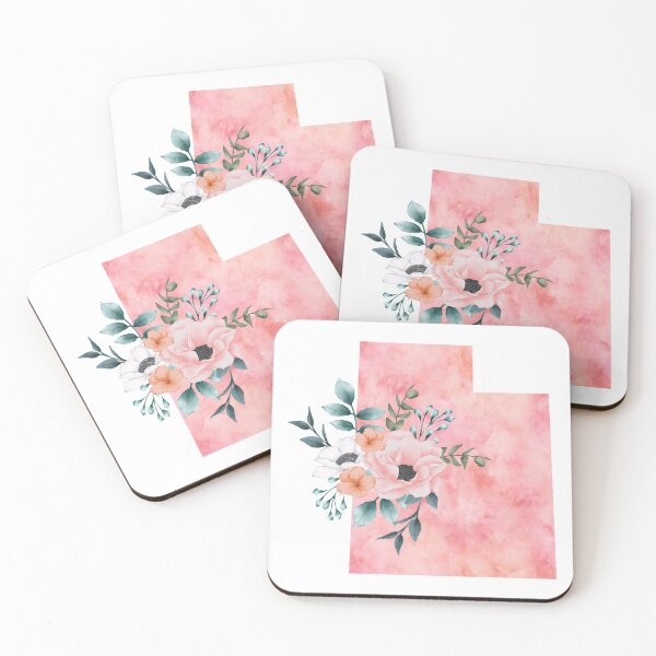 Item preview, Watercolor Floral Utah designed and sold by randrgiftshop.